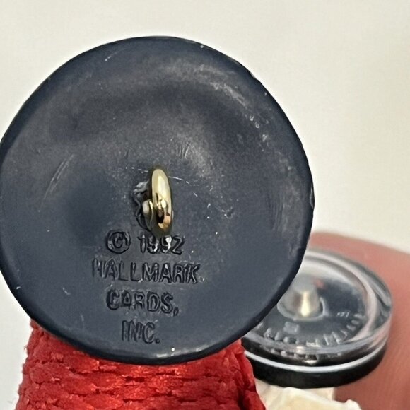 3 Vintage Hallmark Bear Themed Ornaments Trinket Box Polar Bear Mom And Dad - Picture 15 of 16